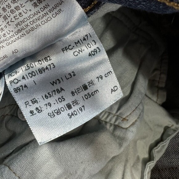 Levis 501 Button Fly Women Y2K Straight Leg Denim Blue Jeans Size W31 L32 - Picture 7 of 14